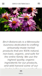 Mobile Screenshot of birchbarkbotanicals.com