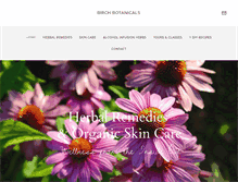 Tablet Screenshot of birchbarkbotanicals.com